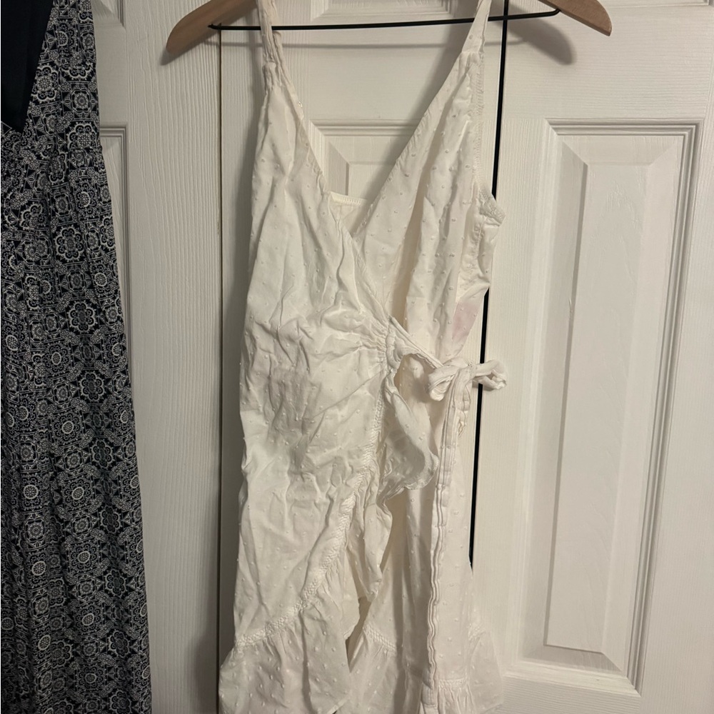 Betsey Johnson White Wrap Swim Cover-Up